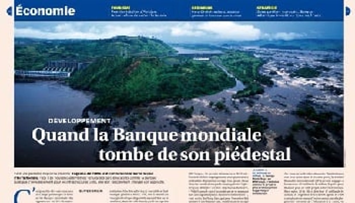 Estimé à 50 milliards de dollars, le barrage Grand Inga, en RD Congo, s’annonce comme le projet le plus coûteux jamais supporté par la Banque mondiale. © Jean-Luc Dolmaire/JA