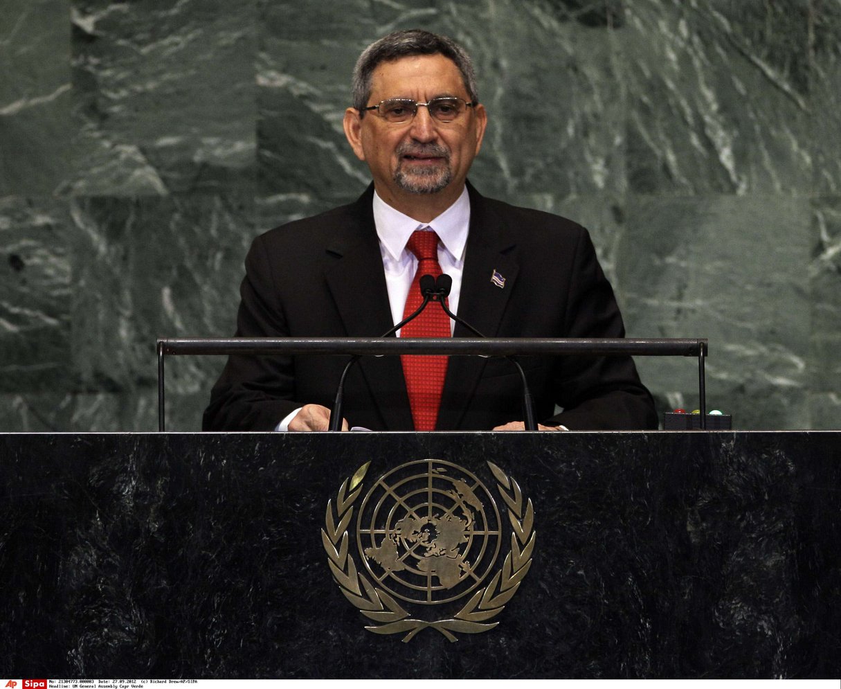Jorge Carlos Fonseca à l’ONU. © Richard Drew/AP/SIPA