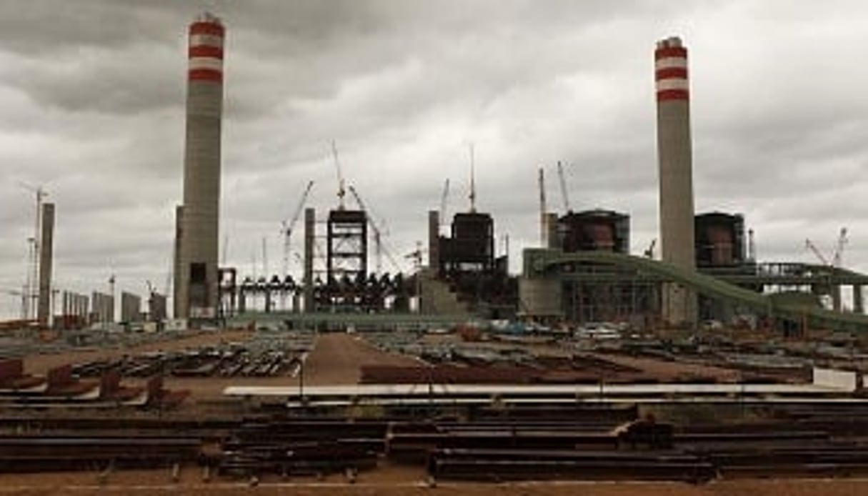 La centrale de Medupi, en Afrique du Sud, en construction le 11 avril 2013. © Siphiwe Sibeko/Reuters