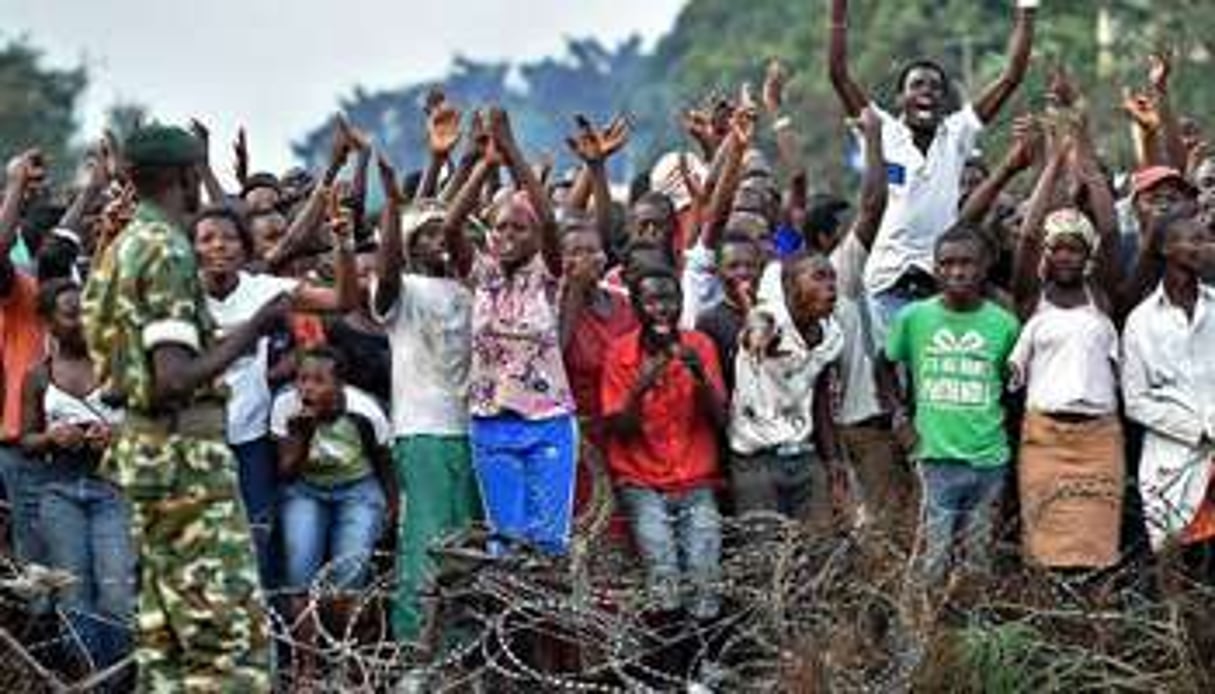 Manifestation des opposants à un troisième mandat du président burundais Pierre Nkurunziza. © AFP