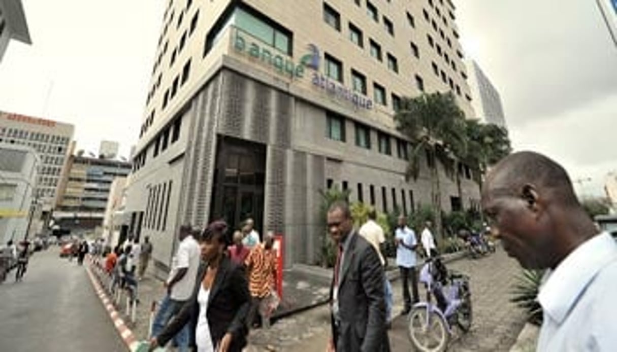 Agence de la Banque Atlantique en Côte d’Ivoire, à Abidjan. © Nabil Zorkot pour J.A