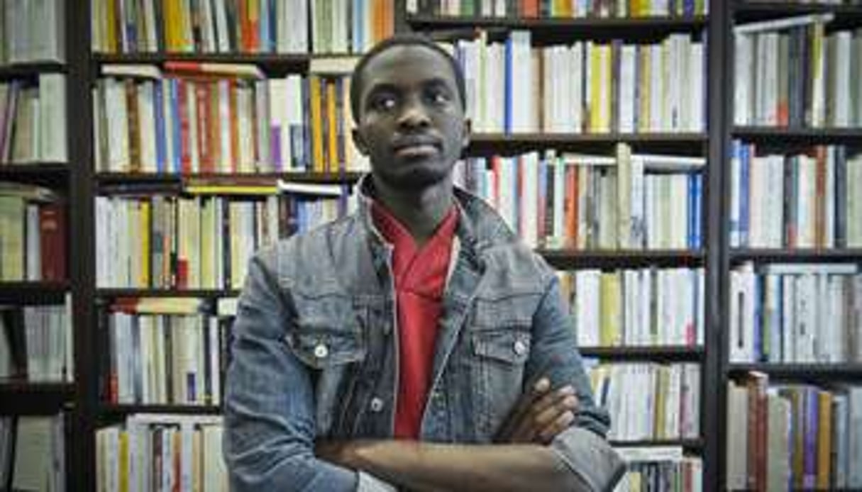 Mohamed Mbougar Sarr, en avril 2015 à Paris. © Vincent Fournier/J.A.