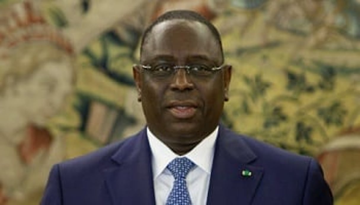 Macky Sall, président du Sénégal. © Abraham Caro Marin/AP/SIPA