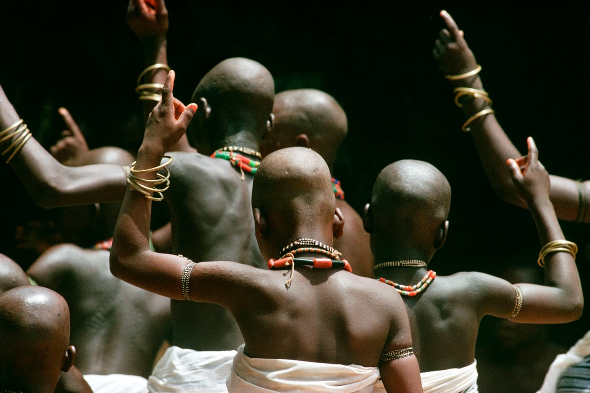 Cérémonie de fin d'initiation au dieu Loko, à Porto-Novo. &copy; Jean-Claude Coutausse/Divergence