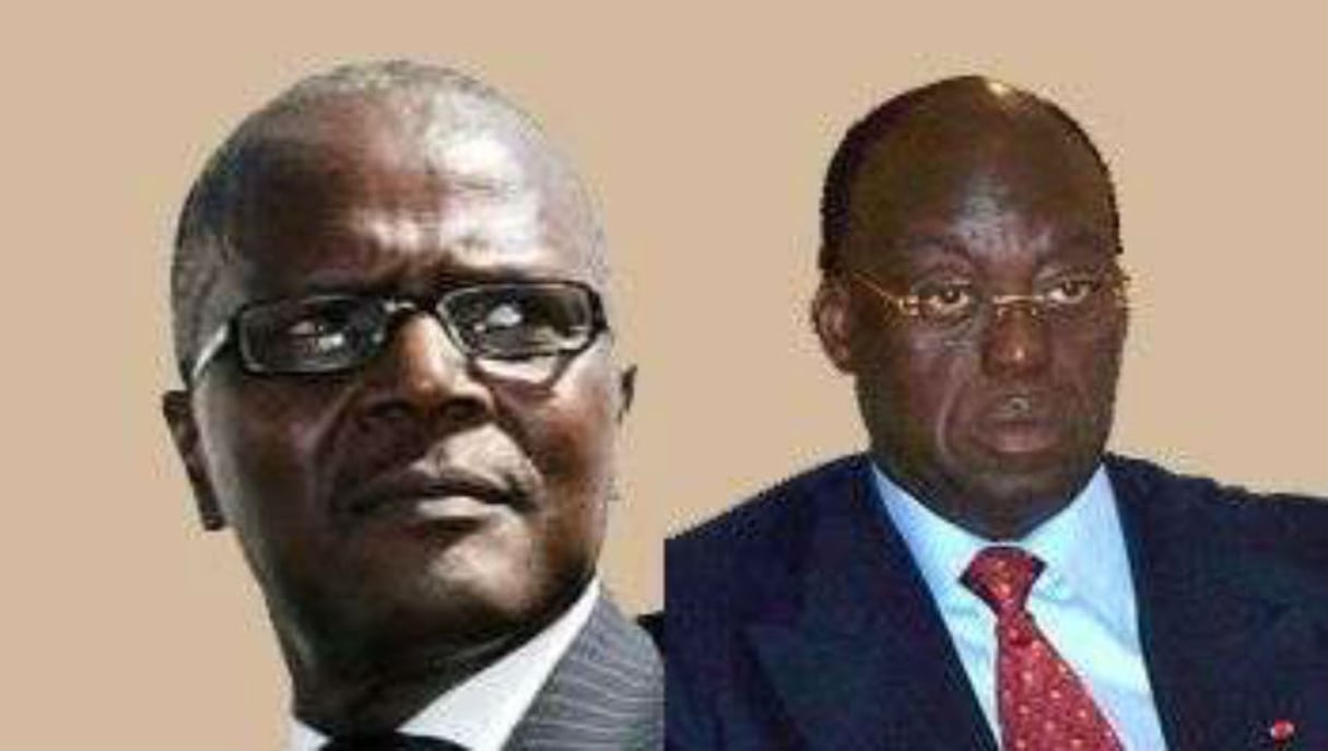 Ousmanr Tanor Dieng (à g.)  et Moustapha Niasse (à dr.), respectivement à la tête du PS et de l’AFP, ont avec Abdoulaye Wade du PDS, une gestion quasi patrimoniale de leur parti. © J.A.