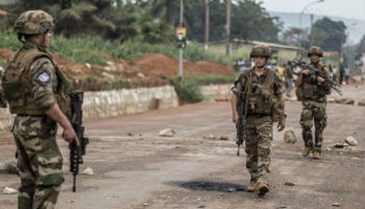Des soldats français de Sangaris à Bangui, 30 mai 2014. © Marco Longari/AFP