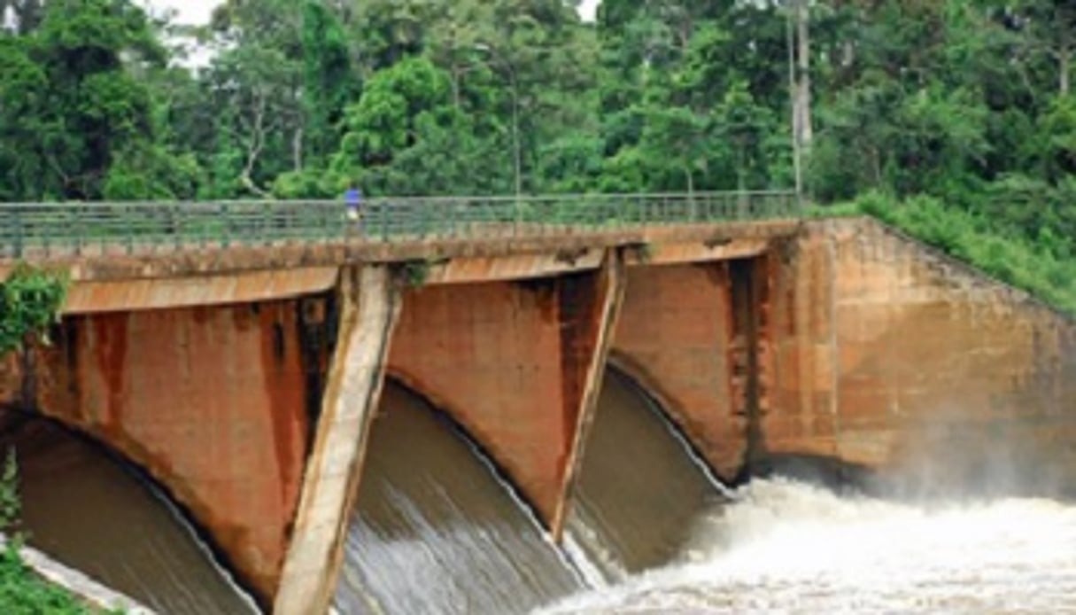 Vue du barrage de la Faye, bâti sur le fleuve Sassandra, en Côte d’Ivoire. DR