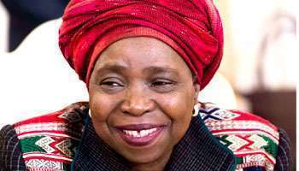 La présidente de la Commission de l’Union africaine, Nkosazana Dlamini-Zuma. © Alexander Zemlianichenko/AP/SIPA