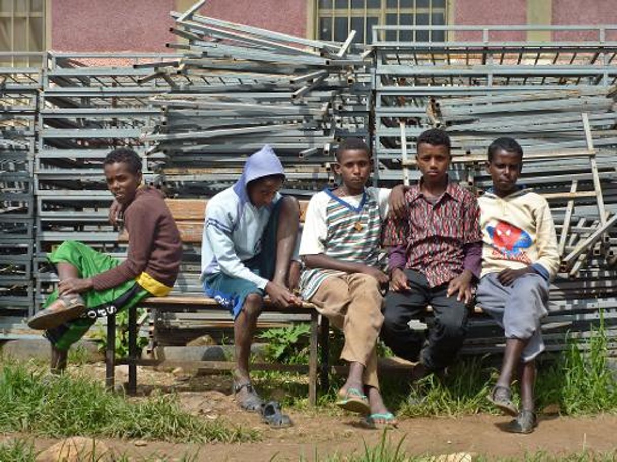 Des réfugiés érythréens dans le camp d’Endabaguna, dans le nord de l’Ethiopie, en août 2011 © Jenny Vaughan/AFP