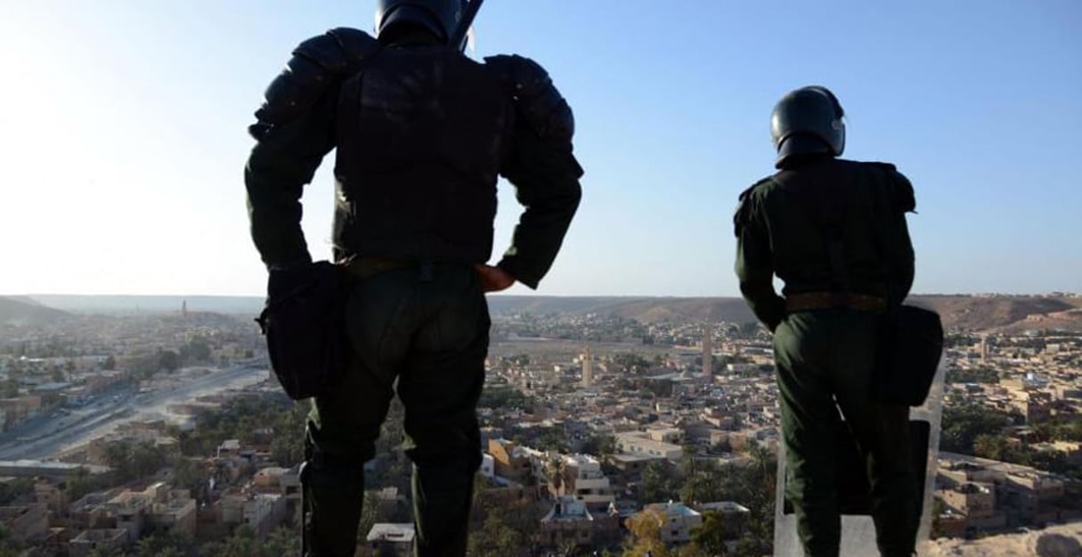 Des forces de sécurité algérienne, en 2014. © Farouk Batiche/AFP