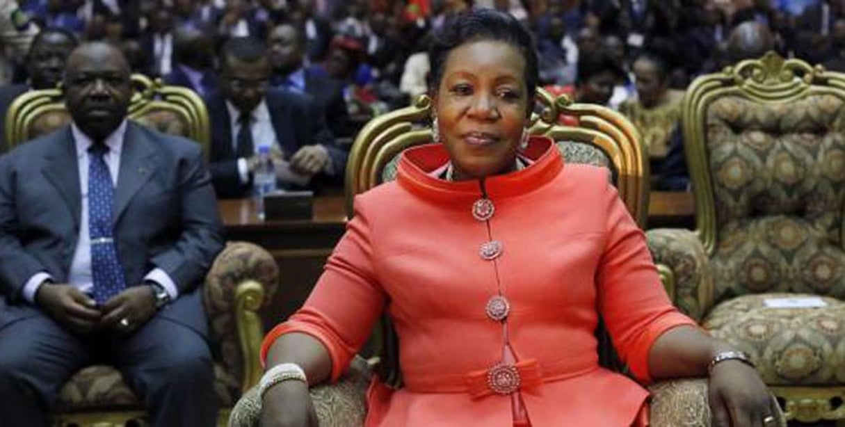 Catherine Samba-Panza au Parlement, à Bangui, le 23 janvier 2014. © Jerome Delay/AP/SIPA