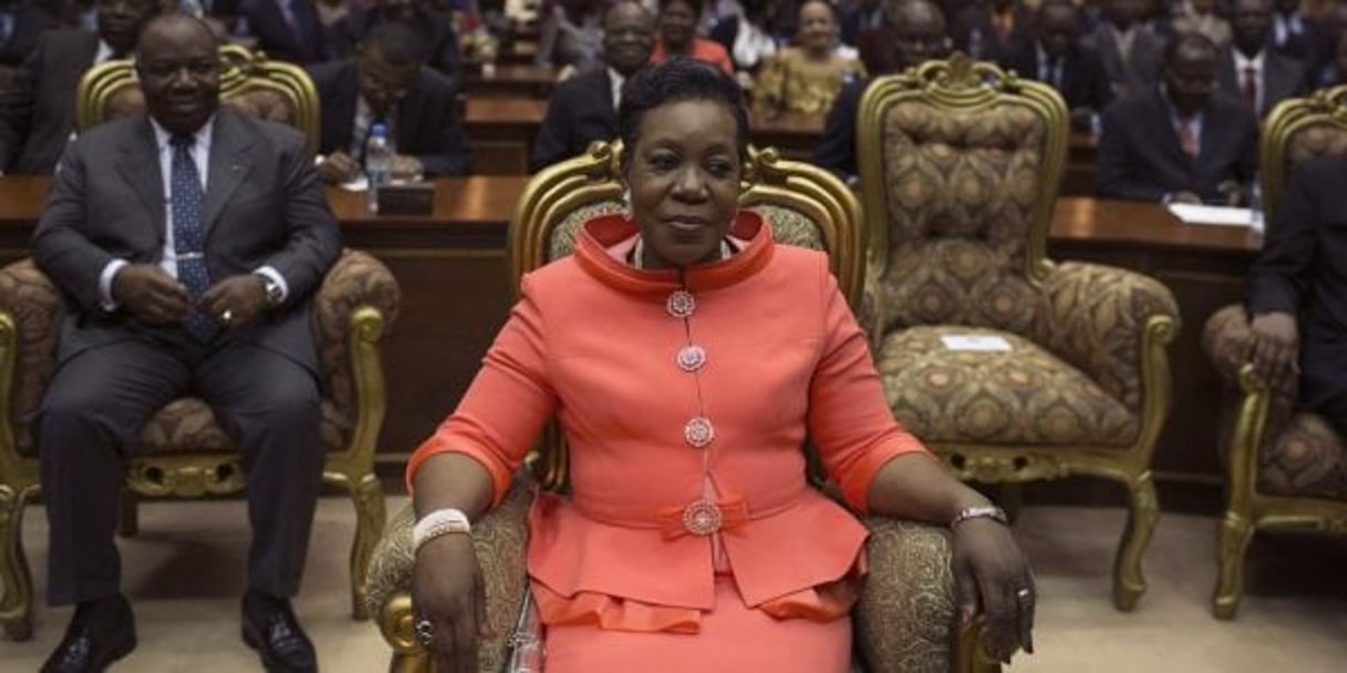 Catherine Samba-Panza au Parlement, à Bangui, le 23 janvier 2014 © Jerome Delay/AP/SIPA