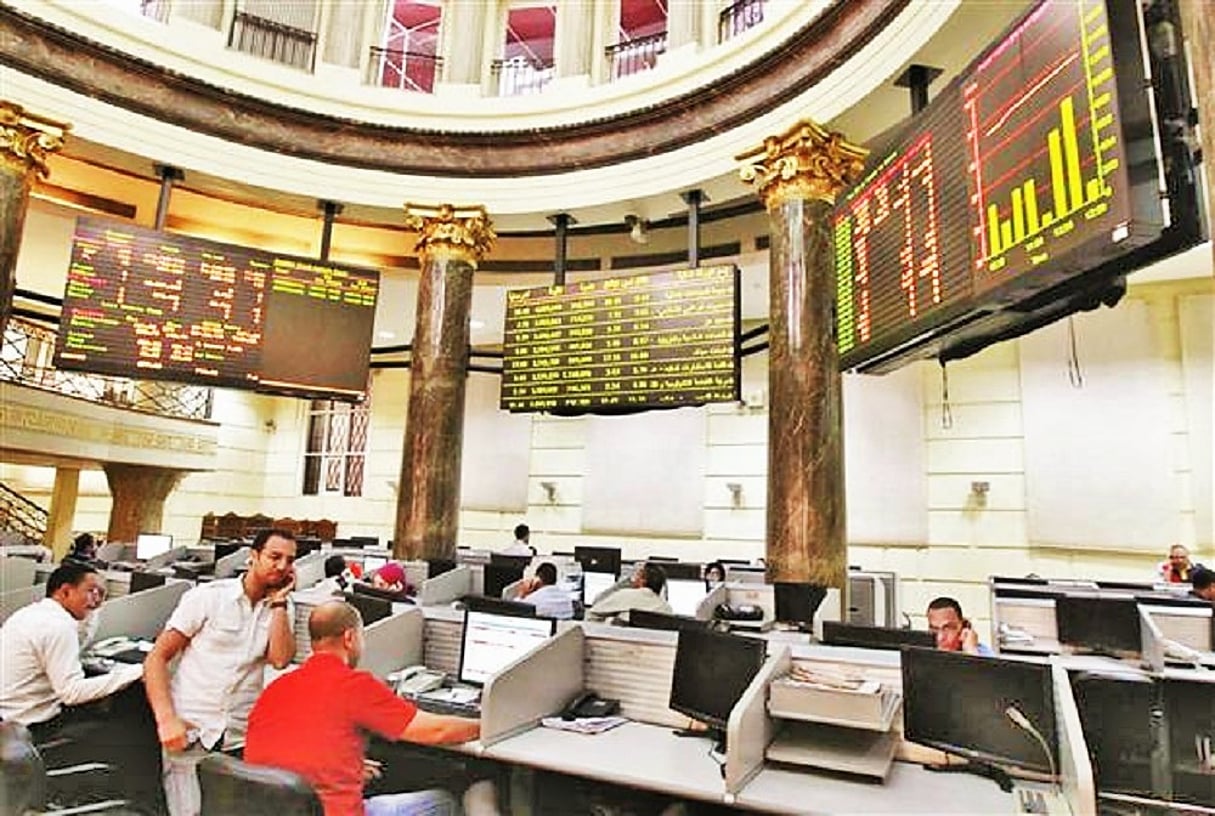 Vue de la Bourse du Caire. Les investissements directs en Égypte ont crû de 14 % en 2014. © Reuters