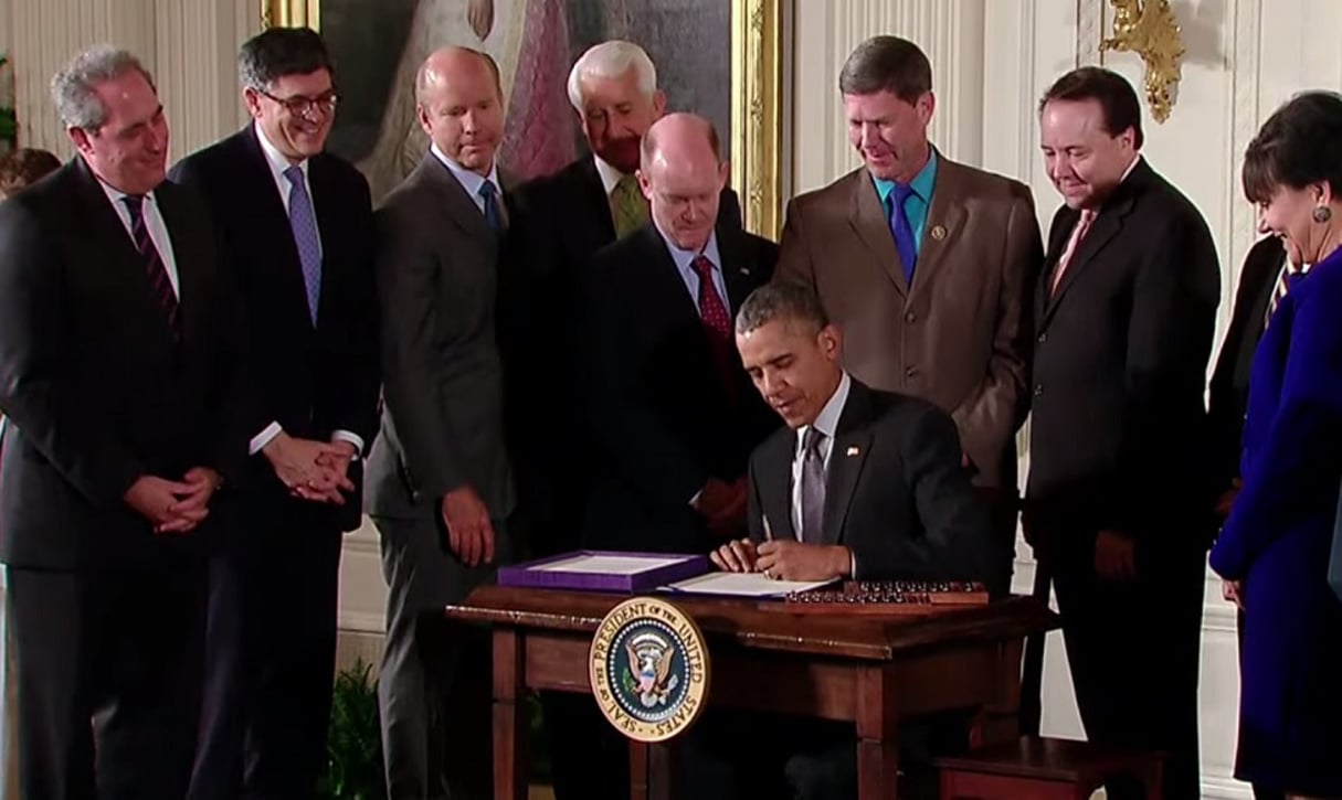 Le président Obama a signé la loi renouvelant l’AGOA jusqu’en 2025 © Youtube/White House
