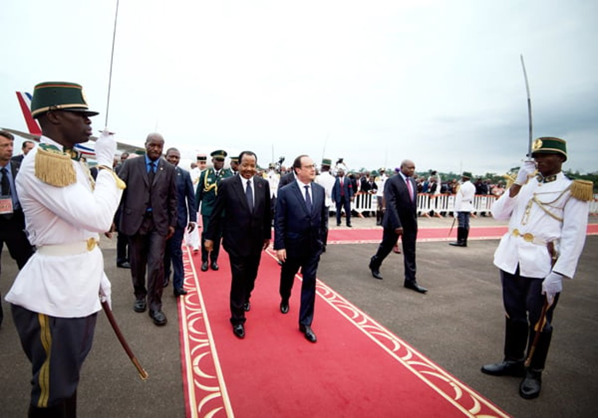 François Hollande à Yaoundé, le 3 juillet 2015. © Alain Jocard/AFP