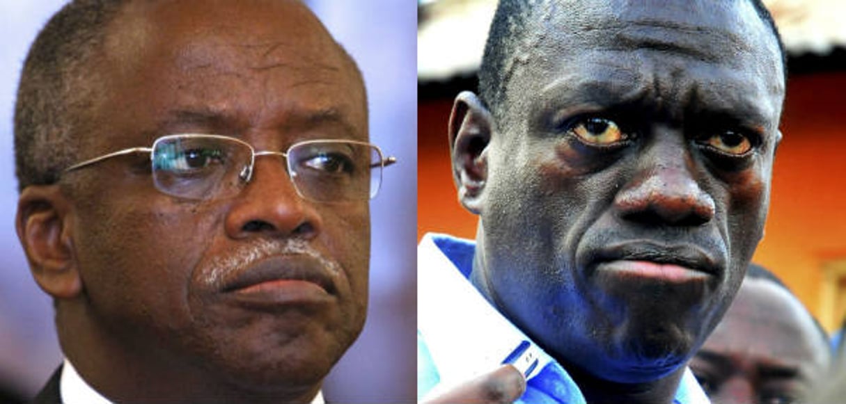 Les deux opposants politiques, Amama Mbabazi et Kizza Besigye, se présenteront tous les deux à l’élection présidentielle contre le président sortant. © Alexander Zemlianichenko et Ronald Kabuubi/AP/SIPA