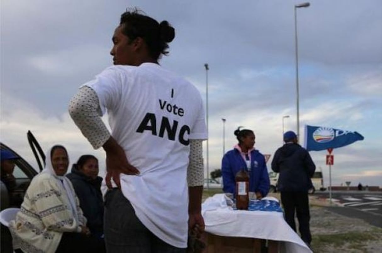 Une supportrice de l’ANC le 7 mai 2014 le jour des élections, en Afrique du Sud. © AFP