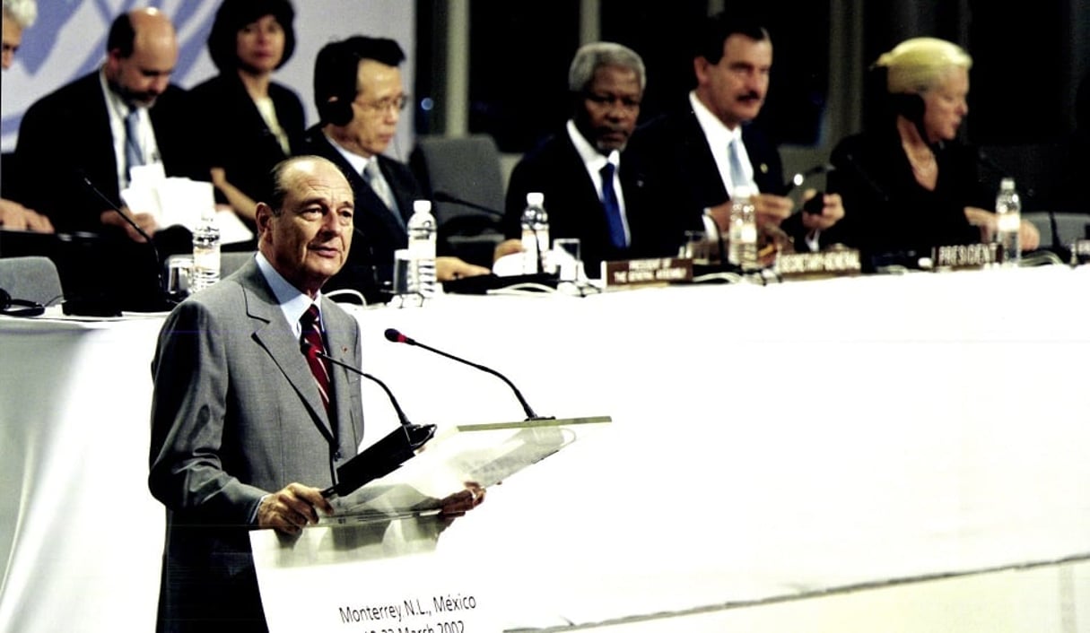 C’est en mars 2002, à Monterrey au Mexique, que les pays développés se sont engagés à consacrer 0,7 % de leur Revenu national brut à l’aide au développement. © Fondation Chirac