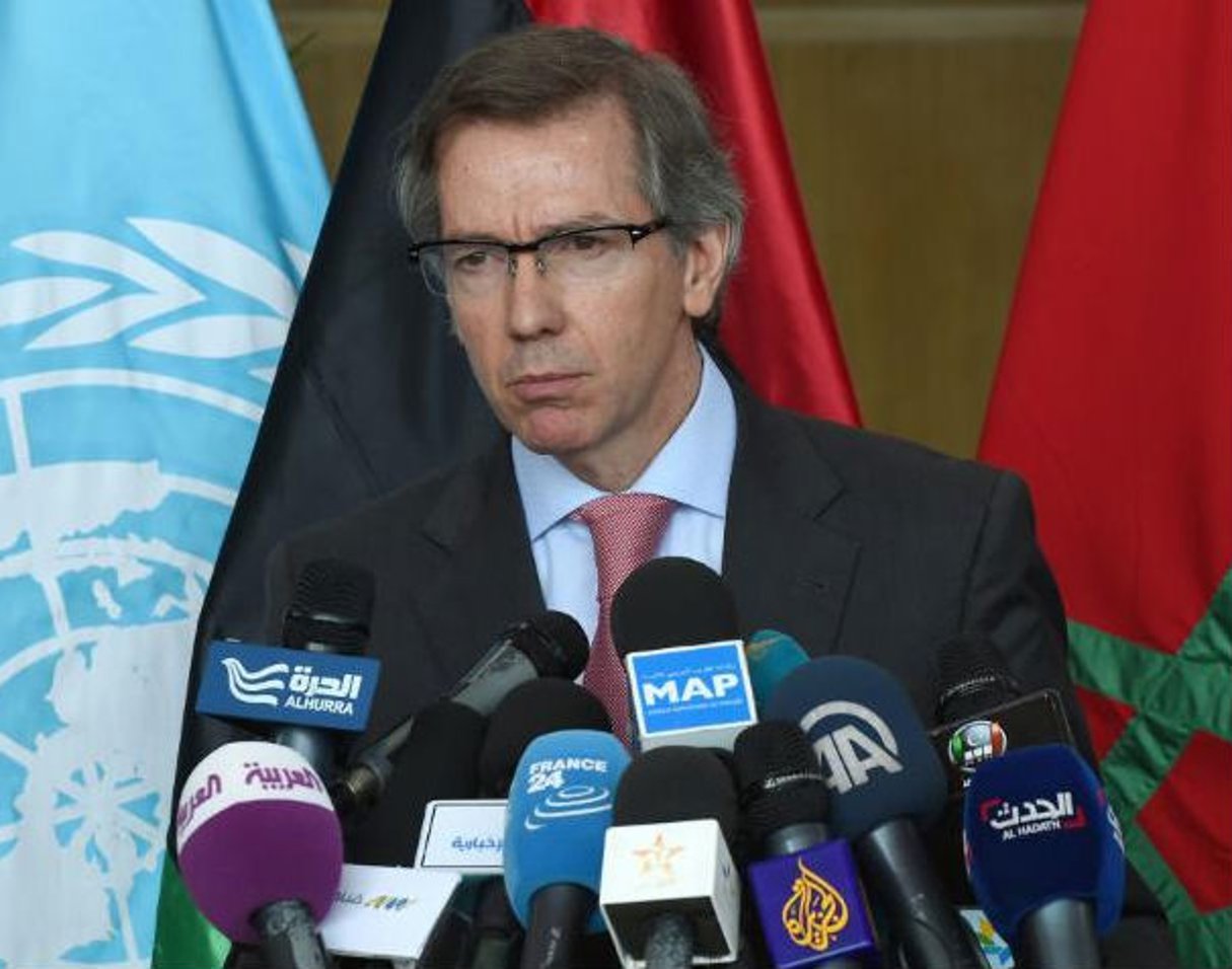 L’émissaire de l’ONU pour la Libye, Bernardino Léon, le 9 juin 2015 à Skhirat, au sud de Rabat. © Fadel Senna/AFP
