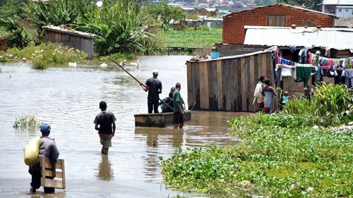 Début 2015, la temptête tropicale Chedza a fait plusieurs dizaines de morts et plus de 100 000 sinistrés à Madagascar. © Alain Iloiniaina/Andolu Agency/AFP