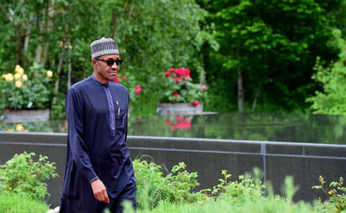Le président du Nigéria, Muhammadu Buhari, au sommet du G7, le 8 juin 2015. © John MacDougall/AP/SIPA