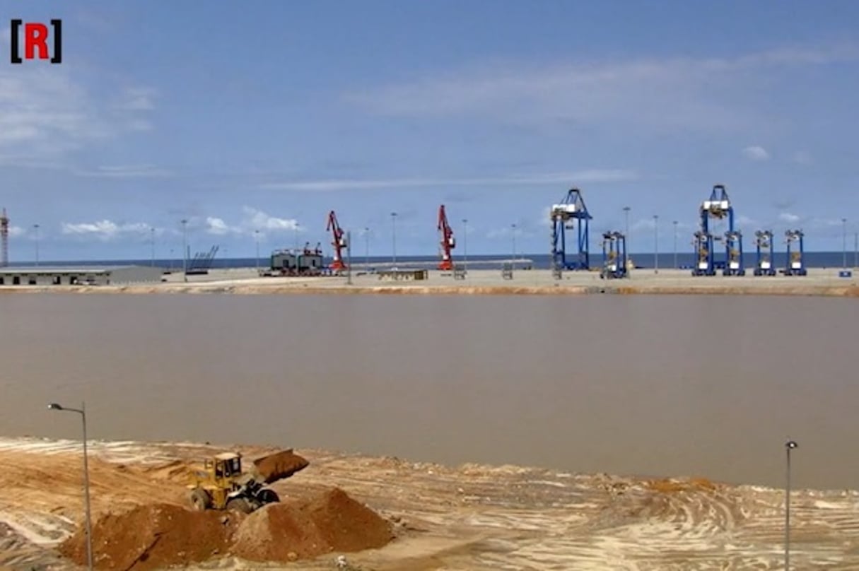 A Kribi, où le chantier portuaire s’achève. © Reussite