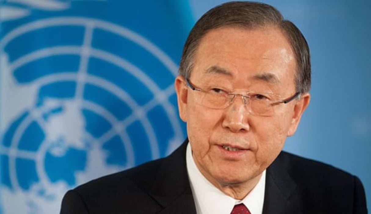 Ban Ki-moon, secrétaire général de l’Onu. © Maurizio Gambarini/AFP