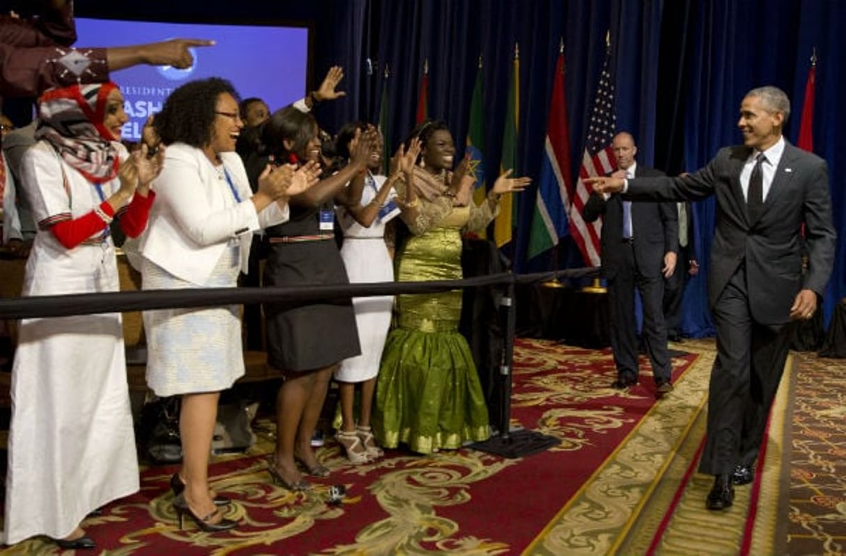 Le président Barack Obama lors du dernier sommet pour les jeunes leaders africains, le 28 juillet 2014, à Washington. © Jacquelyn Martin/AP/SIPA