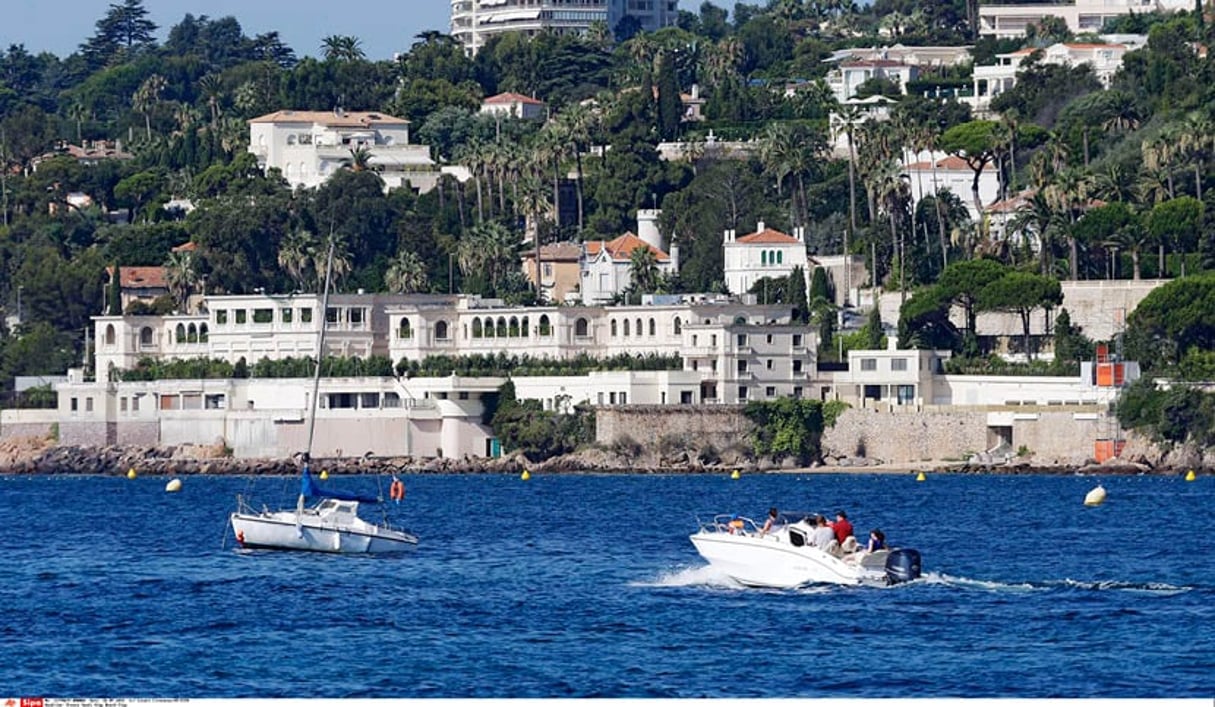 La villa du monarque à Vallauris, sur la Côte d’Azur. © Lionel Cironneau/AP/SIPA