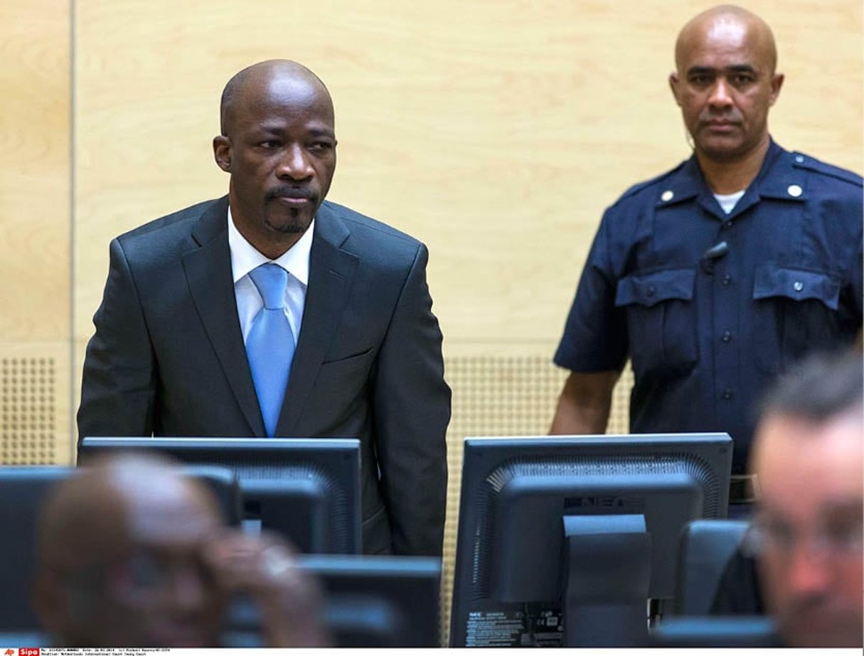 Charles Blé Goudé, à la Cour pénale internationale, le 27 mars 2014. © Michael Kooren/AP/SIPA