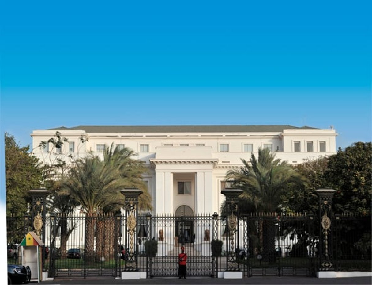 Le palais présidentiel du quartier du Plateau, à Dakar, Sénégal. © Issouf Sango/AFP