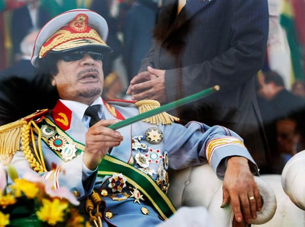 L’ancien maître de Tripoli, Mouammar Kadhafi. © Ben Curtis/AP/SIPA