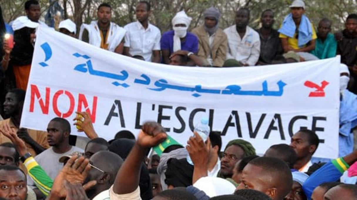 Manifestation des descendants d’esclaves maures à Nouakchott, le 29 avril 2015. © AFP