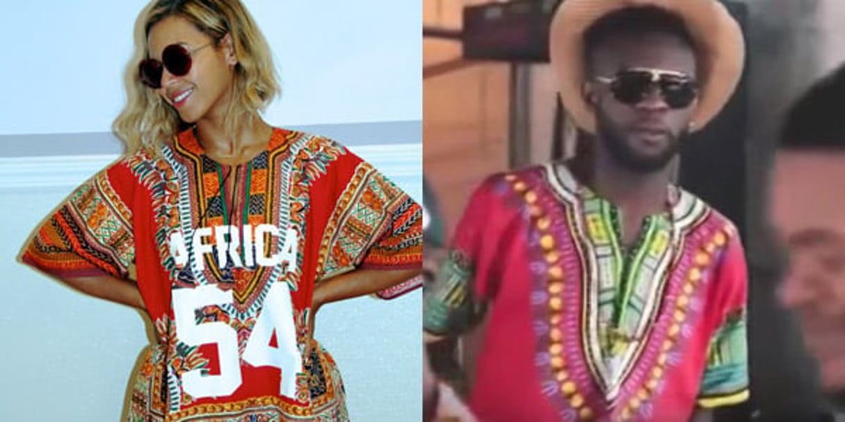 Beyonce et Fabregas portant des dashikis. © DR/Capture d’écran DailyMotion