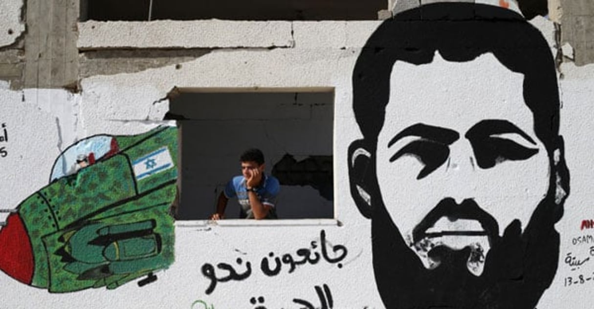 Le détenu palestinien Mohammed Allan est devenu le symbole de la résistance à Israël. © Mohammed Abed / AFP