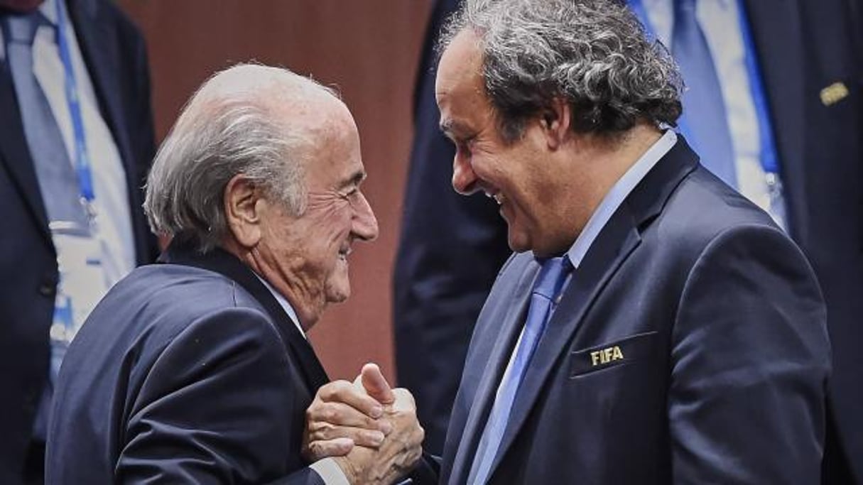 Michel Platini et Joseph Blatter. © AFP