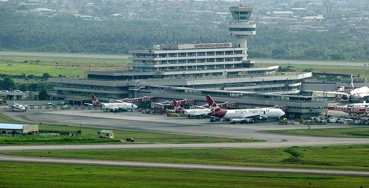 Vue de l’aéroport Murtala Mohammed  de Lagos en août 2007. © Sunday Alamba/Reuters