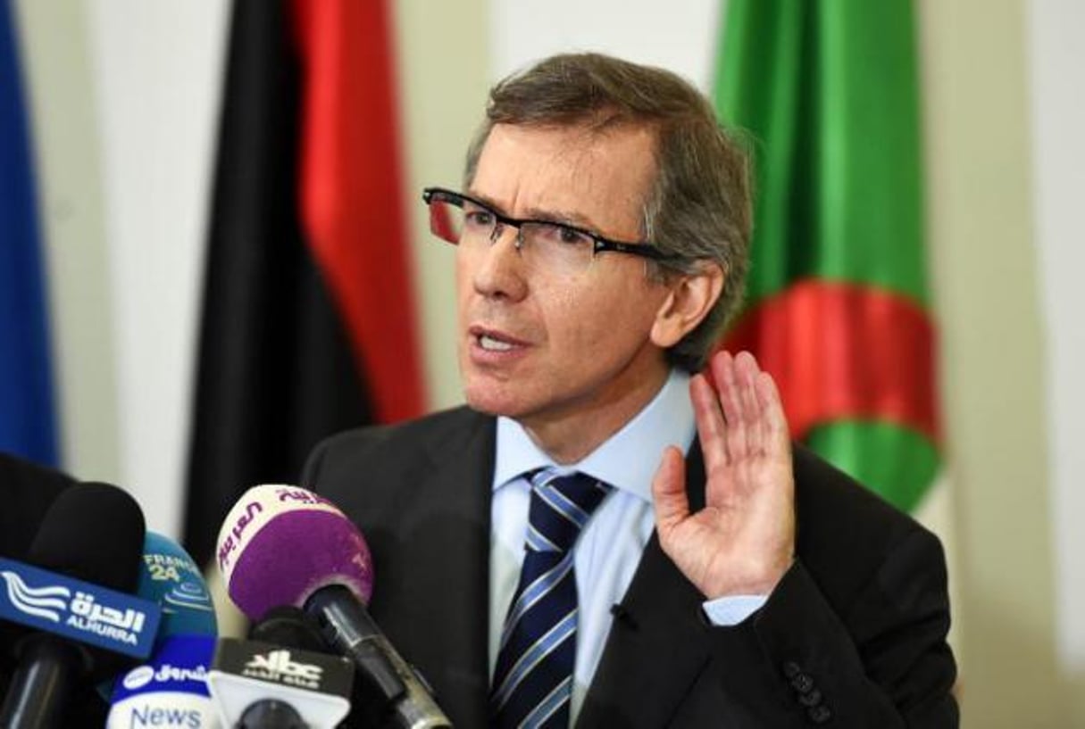 Bernardino Léon, le médiateur de l’ONU en Libye, le 11 mars 2015, à Alger. © AFP