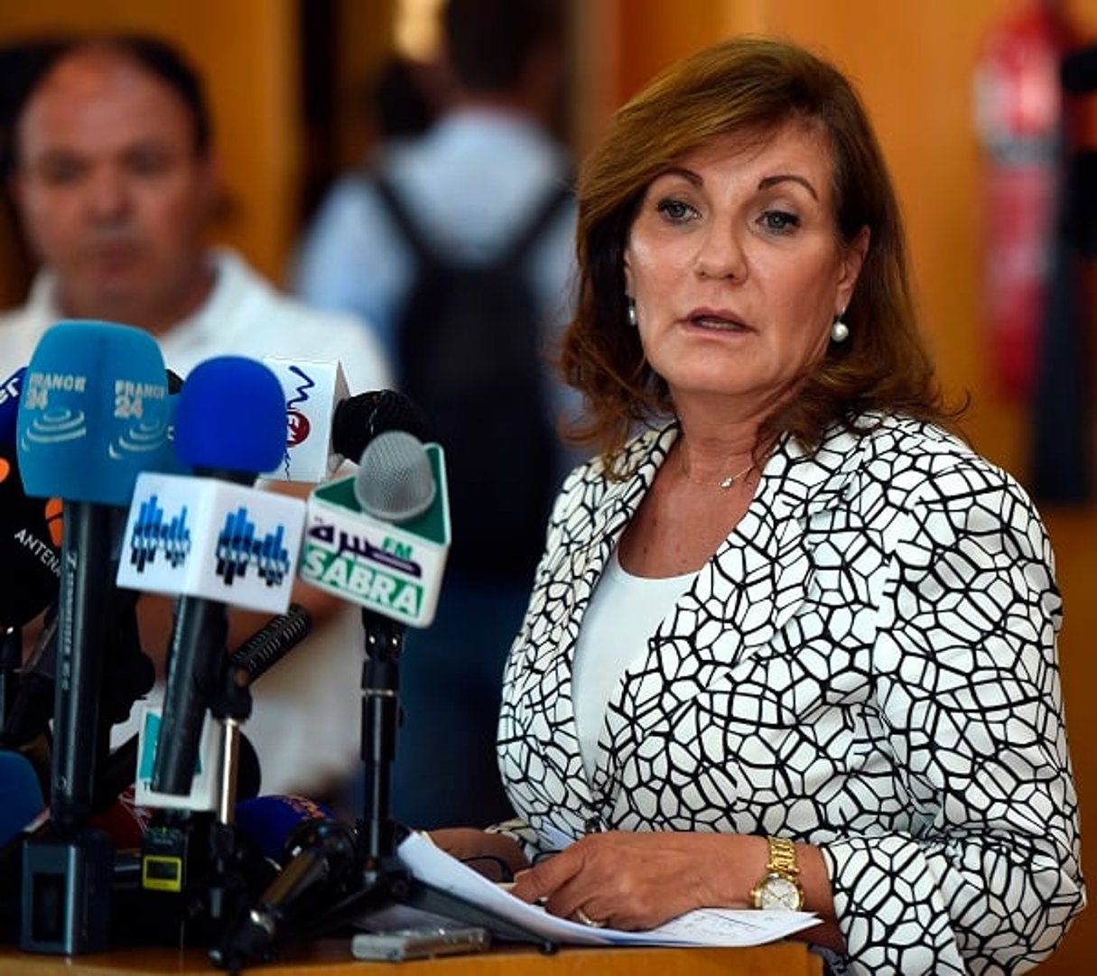 Zohra Driss, députée sous les couleurs de Nidaa Tounes depuis 2014 © Fethi Belaïd/AFP