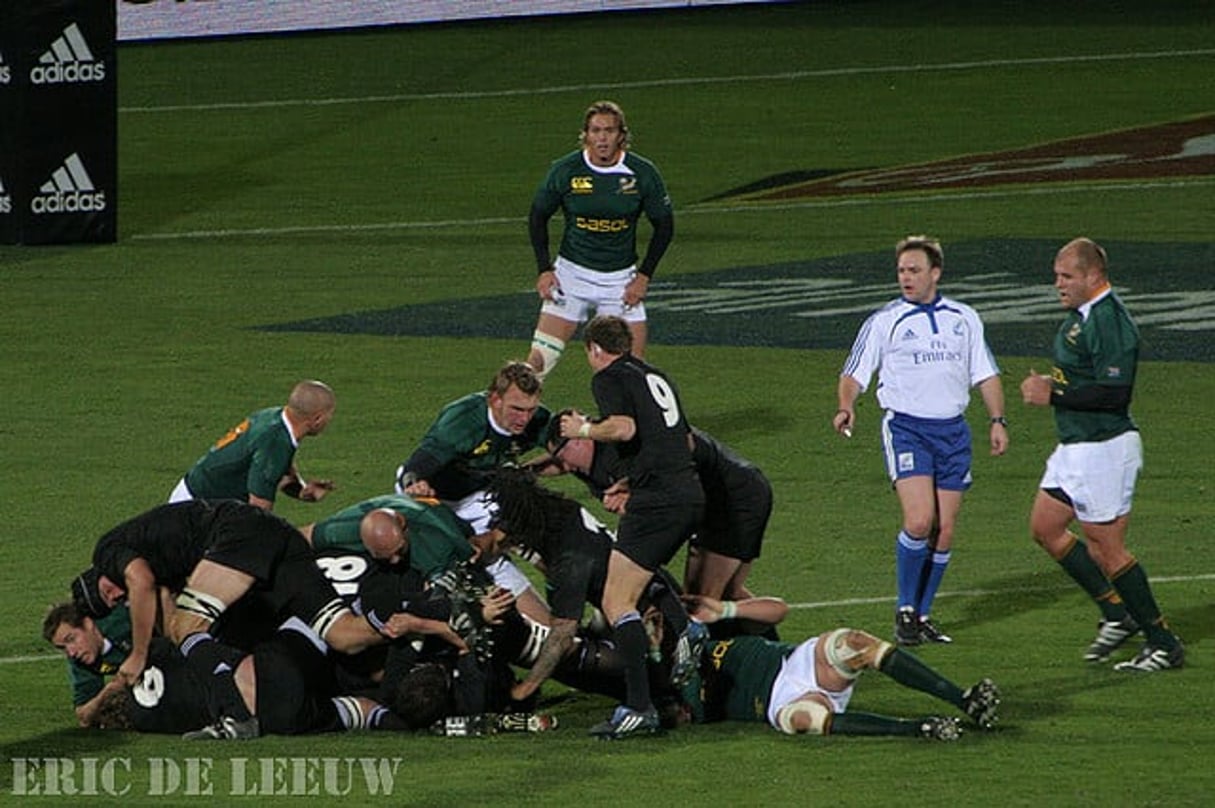 L’équipe sud-africaine de rugby accusée d’exclusion raciale en août 2015 © Eric de Leeuw/Flickr