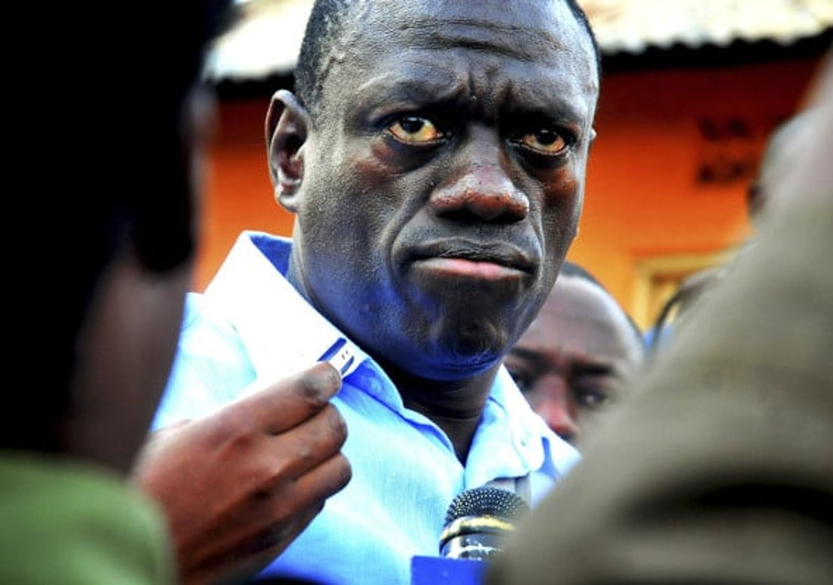 L’opposant ougandais Kizza Besigye, le 19 mai 2011. © Ronald Kabuubi/AP/SIPA