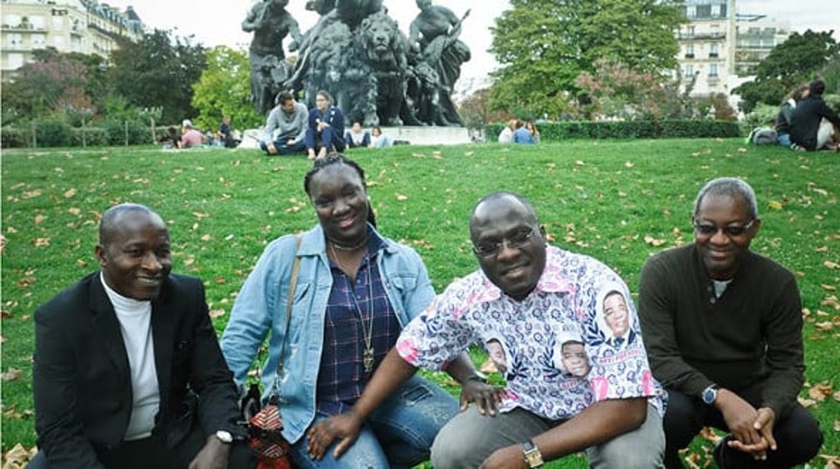 Les représentants dans la capitale française du Front populaire ivoirien et du CRI-Panafricain, pro-Gbagbo… © Vincent Fournier pour J.A.