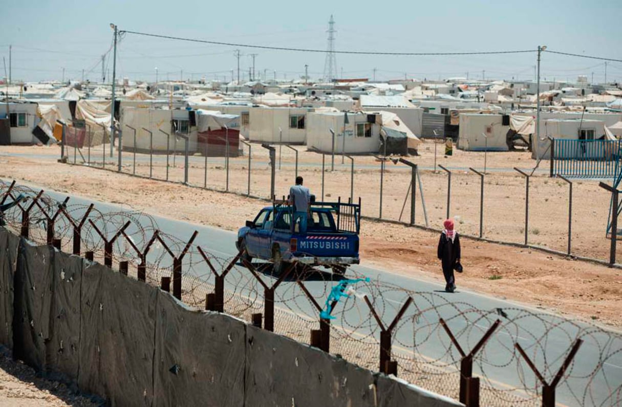 Camp de réfugiés syriens de Zaatari, en Jordanie. © JOERG CARSTENSEN/DPA/CORBIS