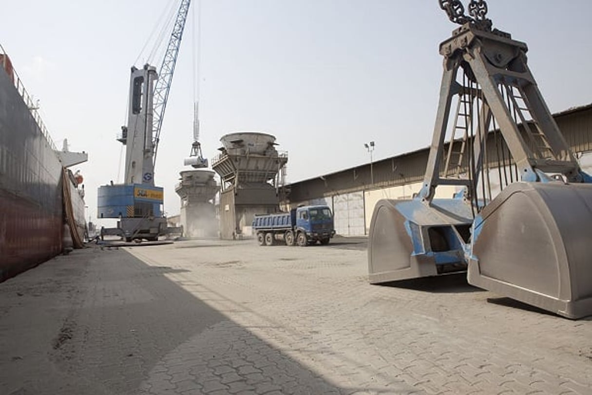 Le terminal minéralier du port D’Abidjan traite 15 000 tonnes de minerais par jour. © Port Autonome d’Abidjan