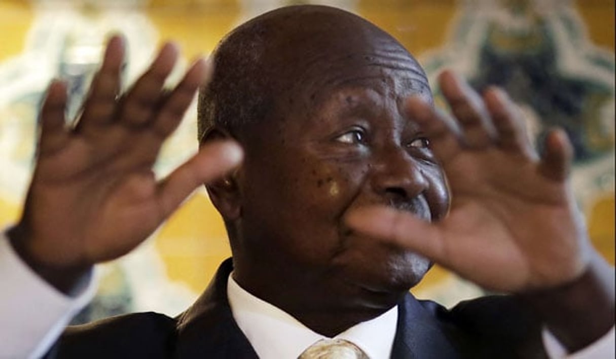 Le président ougandais Yoweri Museveni. © Eugene Hoshiko/AP/SIPA