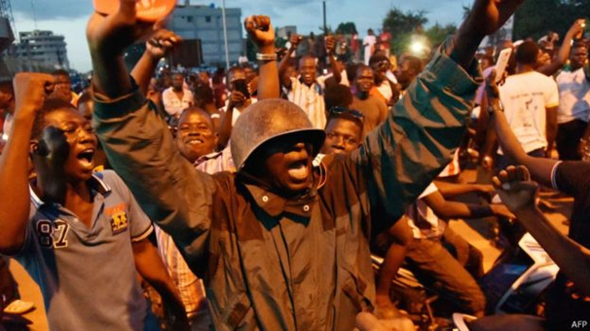 Scènes de liesse à Ouagadougou. © AFP