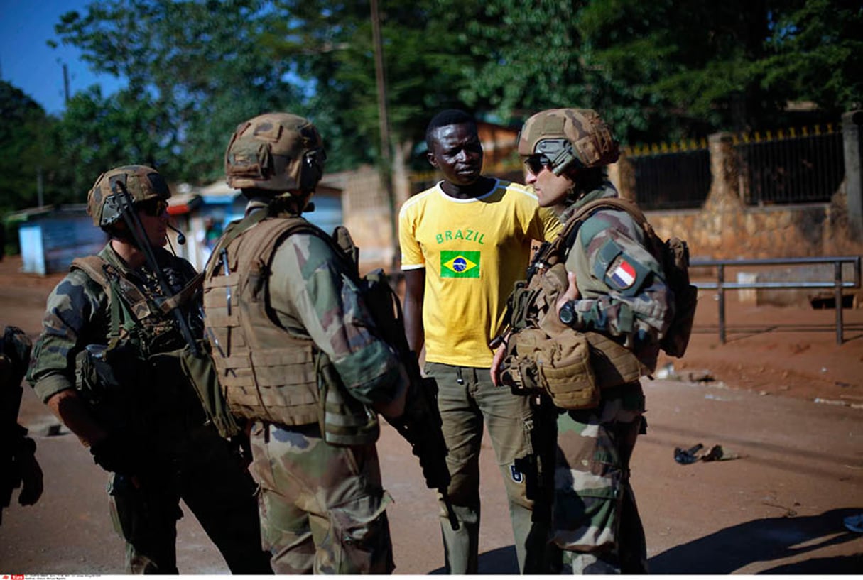 Soldats français à Bangui, en juin 2014. © JÉRÔME DELAY/AP/SIPA