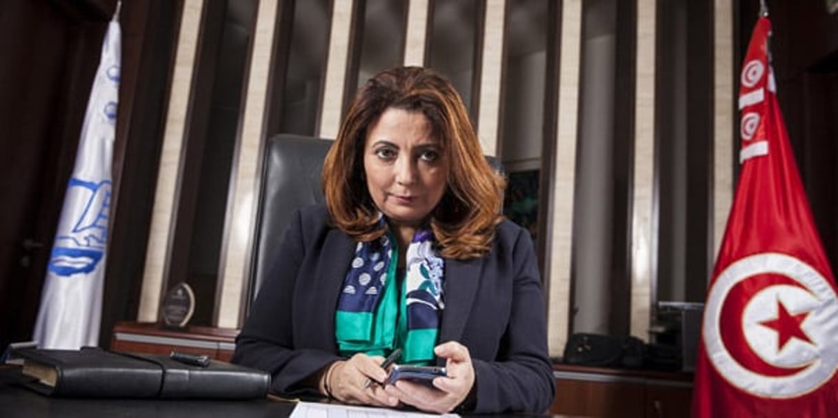 Wided Bouchamaoui, femme d’affaires tunisienne, patronne de l’Utica et co-récipiendaire du prix Nobel de la paix 2015. © Ons Abid pour J.A.
