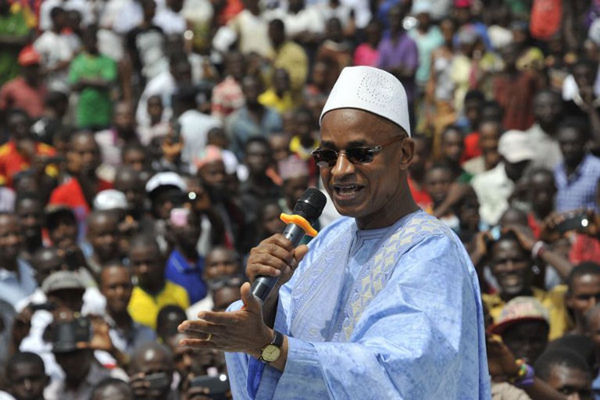 Cellou Dalein Diallo, principal opposant guinéen, le 19 avril 2015 à Conakry. © AFP