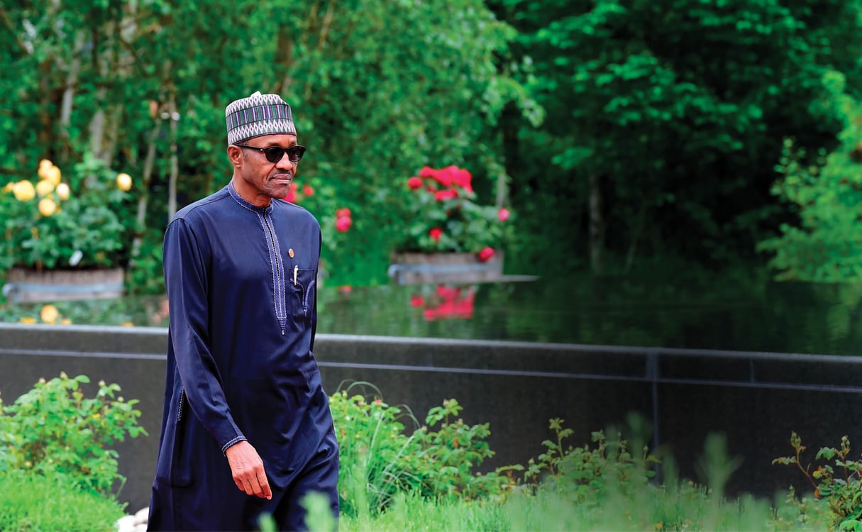 Le chef de l’État a été investi le 29 mai à Abuja. © JOHN MACDOUGALL/DPA/CORBIS.